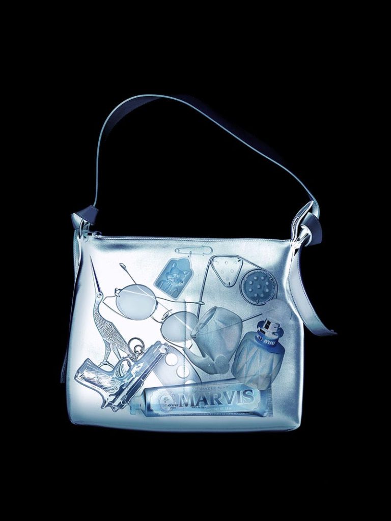 X-ray style carry items in bag